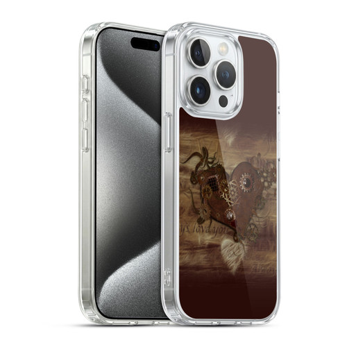Simone Gatterwe Vintage And Steampunk Love Soft Gel Case for Apple iPhone 15 Pro & MagSafe