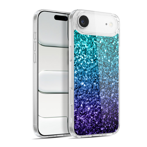 PLdesign Glitter Sparkles Aqua Blue Soft Gel Case for Apple iPhone 17 Air