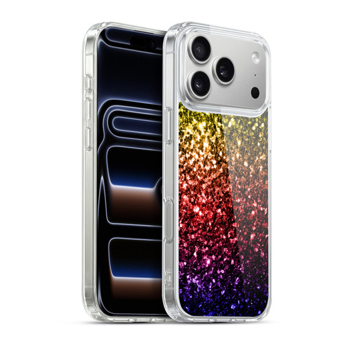 PLdesign Glitter Sparkles Rainbow Soft Gel Case for Apple iPhone 17 Pro Max