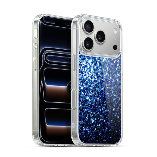 PLdesign Glitter Sparkles Dark Blue Soft Gel Case for Apple iPhone 17 Pro