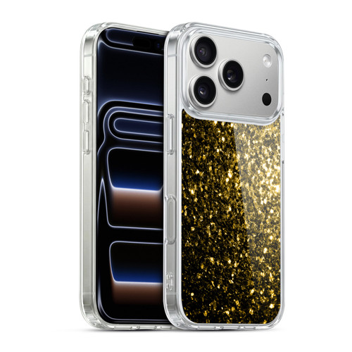 PLdesign Glitter Sparkles Yellow Gold Soft Gel Case for Apple iPhone 17 Pro
