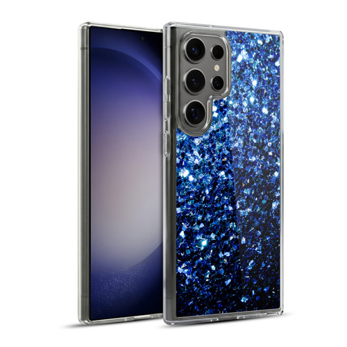PLdesign Glitter Sparkles Dark Blue Soft Gel Case for Samsung Galaxy S23 Ultra 5G & MagSafe