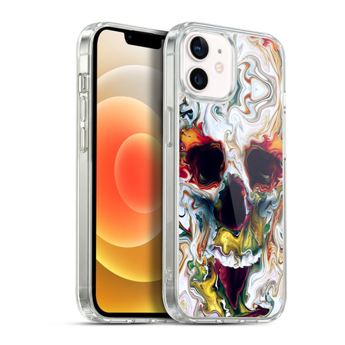 Riza Peker Skulls 9 Skull Abstract Soft Gel Case for Apple iPhone 12 / iPhone 12 Pro & MagSafe
