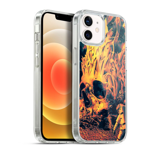 Riza Peker Skulls 9 Space Skull Soft Gel Case for Apple iPhone 12 / iPhone 12 Pro & MagSafe