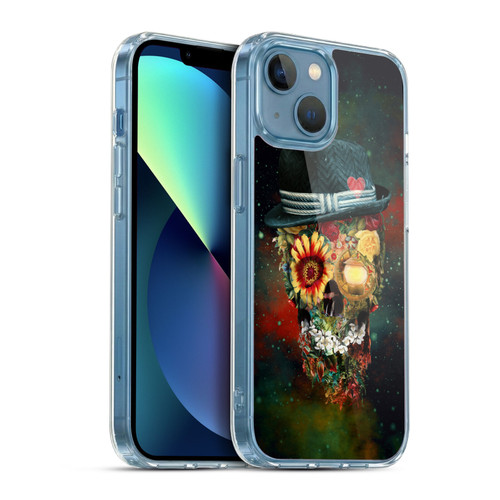 Riza Peker Skulls 9 Skull Lover Soft Gel Case for Apple iPhone 13 Mini & MagSafe