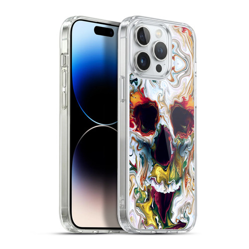 Riza Peker Skulls 9 Skull Abstract Soft Gel Case for Apple iPhone 13 Pro Max & MagSafe