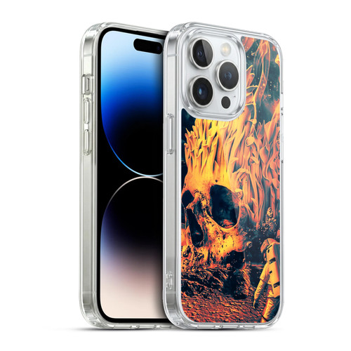 Riza Peker Skulls 9 Space Skull Soft Gel Case for Apple iPhone 13 Pro & MagSafe