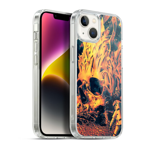 Riza Peker Skulls 9 Space Skull Soft Gel Case for Apple iPhone 14 Plus & MagSafe