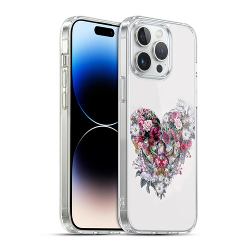 Riza Peker Skulls 9 Love Forever Soft Gel Case for Apple iPhone 14 Pro Max & MagSafe