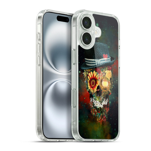 Riza Peker Skulls 9 Skull Lover Soft Gel Case for Apple iPhone 16 Plus & MagSafe