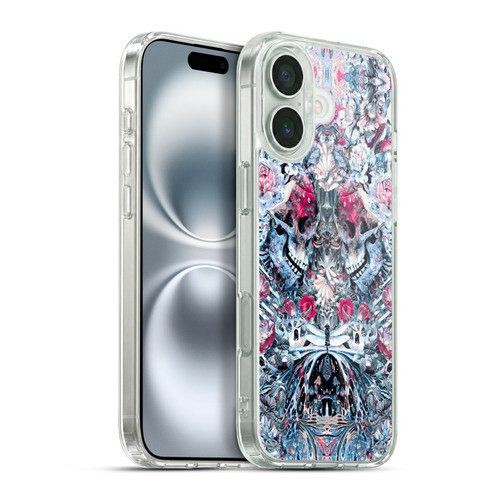 Riza Peker Skulls 9 Twin Skull Soft Gel Case for Apple iPhone 16 Plus & MagSafe