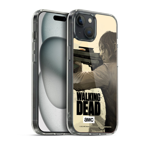 AMC The Walking Dead Season 11 Key Art Daryl Dixon Soft Gel Case for Apple iPhone 15 Plus & MagSafe
