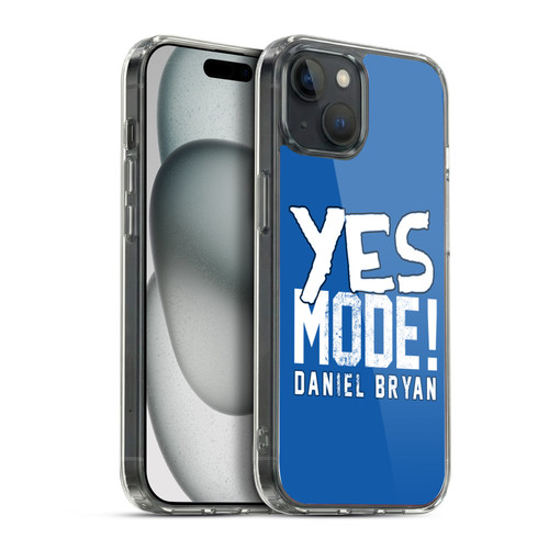 WWE Superstars 9 Daniel Bryan Yes Mode Soft Gel Case for Apple iPhone 15 Plus & MagSafe