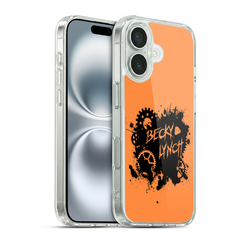 WWE Superstars 9 Becky Lynch Relent-lass Soft Gel Case for Apple iPhone 16 & MagSafe
