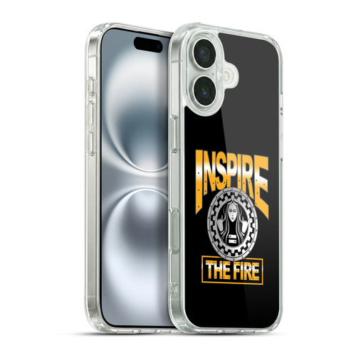 WWE Superstars 9 Becky Lynch Inspire The Fire Soft Gel Case for Apple iPhone 16 Plus & MagSafe