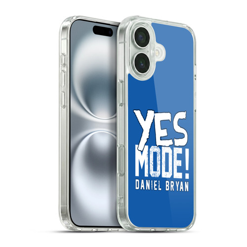 WWE Superstars 9 Daniel Bryan Yes Mode Soft Gel Case for Apple iPhone 16 Plus & MagSafe