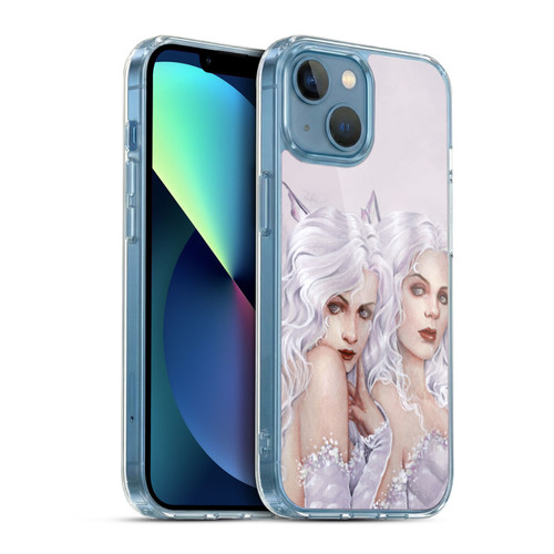 Selina Fenech Fairies Silver Sisters Soft Gel Case for Apple iPhone 13 Mini & MagSafe