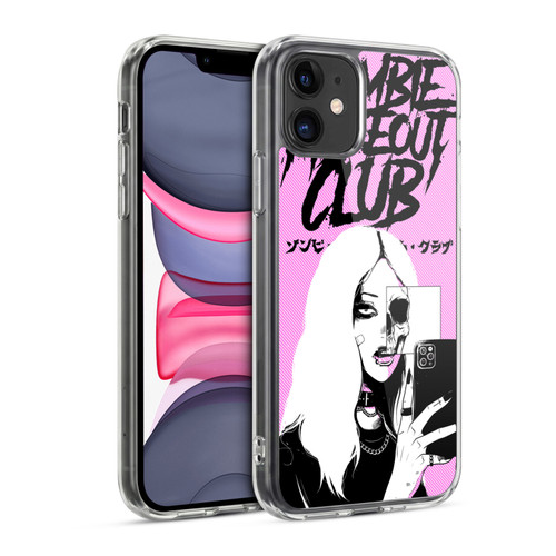 Zombie Makeout Club Art Selfie Skull Soft Gel Case for Apple iPhone 11