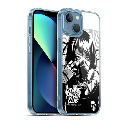 Zombie Makeout Club Art Facepiece Soft Gel Case for Apple iPhone 13 Mini & MagSafe