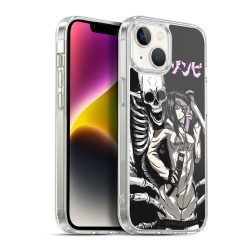 Zombie Makeout Club Art Stop Drop Selfie Soft Gel Case for Apple iPhone 14