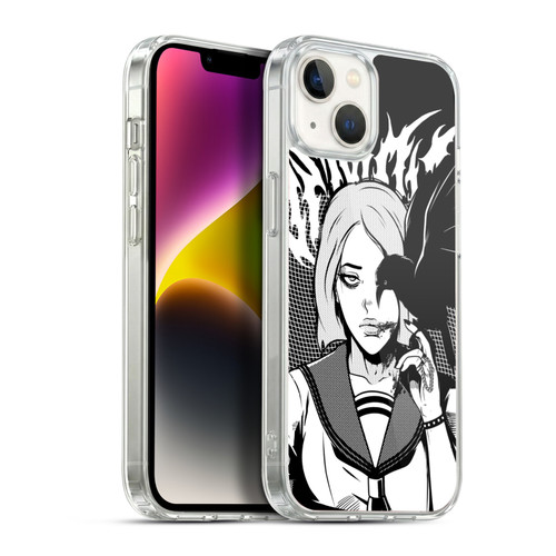 Zombie Makeout Club Art Crow Soft Gel Case for Apple iPhone 14 Plus & MagSafe