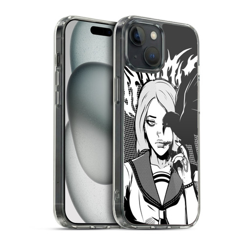 Zombie Makeout Club Art Crow Soft Gel Case for Apple iPhone 15 & MagSafe
