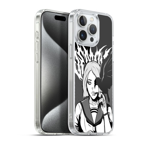 Zombie Makeout Club Art Crow Soft Gel Case for Apple iPhone 15 Pro Max & MagSafe