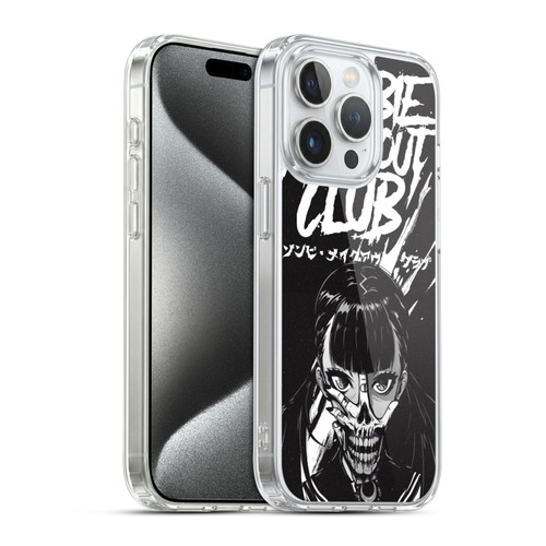 Zombie Makeout Club Art Face Off Soft Gel Case for Apple iPhone 15 Pro & MagSafe