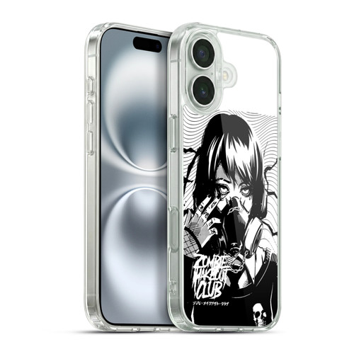 Zombie Makeout Club Art Facepiece Soft Gel Case for Apple iPhone 16 Plus & MagSafe