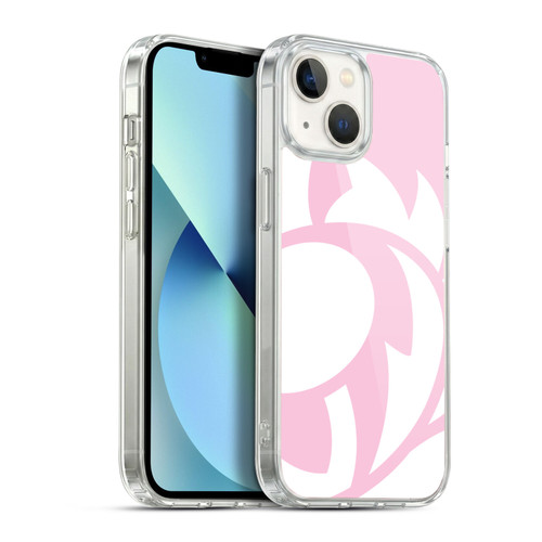 Scotland Rugby Oversized Thistle Salmon Pink Soft Gel Case for Apple iPhone 13