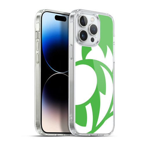 Scotland Rugby Oversized Thistle Grass Green Soft Gel Case for Apple iPhone 13 Pro Max & MagSafe