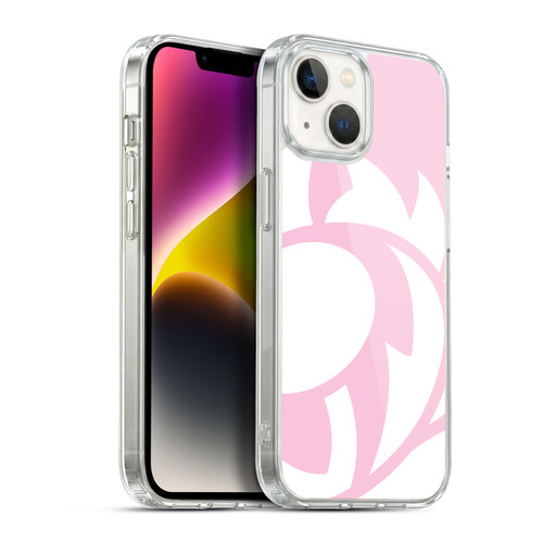 Scotland Rugby Oversized Thistle Salmon Pink Soft Gel Case for Apple iPhone 14