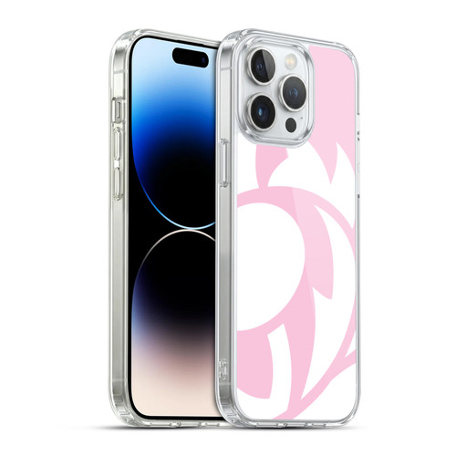 Scotland Rugby Oversized Thistle Salmon Pink Soft Gel Case for Apple iPhone 14 Pro Max & MagSafe