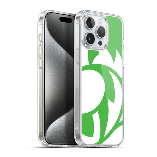 Scotland Rugby Oversized Thistle Grass Green Soft Gel Case for Apple iPhone 15 Pro Max & MagSafe