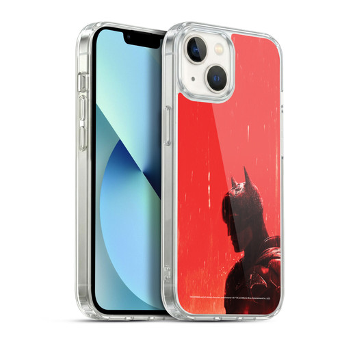The Batman Neo-Noir Graphics Rain Soft Gel Case for Apple iPhone 13
