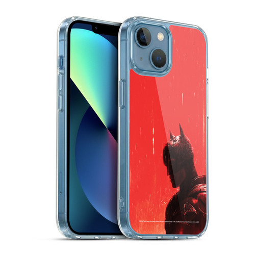 The Batman Neo-Noir Graphics Rain Soft Gel Case for Apple iPhone 13 Mini & MagSafe