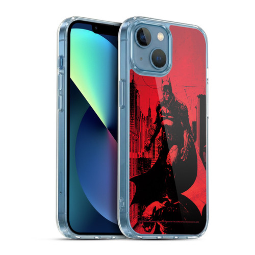The Batman Neo-Noir Graphics Teaser Poster Soft Gel Case for Apple iPhone 13 Mini & MagSafe