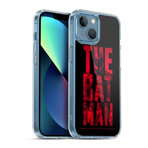 The Batman Neo-Noir Graphics Typography Soft Gel Case for Apple iPhone 13 Mini & MagSafe