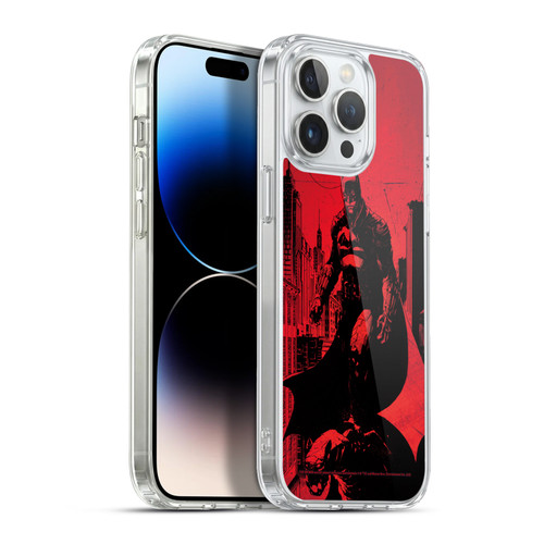 The Batman Neo-Noir Graphics Teaser Poster Soft Gel Case for Apple iPhone 13 Pro Max & MagSafe