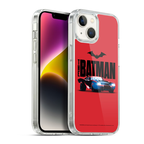 The Batman Neo-Noir Graphics Batmobile Soft Gel Case for Apple iPhone 14