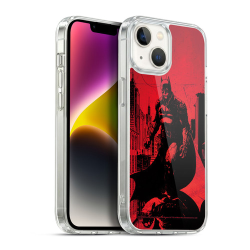 The Batman Neo-Noir Graphics Teaser Poster Soft Gel Case for Apple iPhone 14
