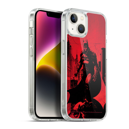 The Batman Neo-Noir Graphics Teaser Poster Soft Gel Case for Apple iPhone 14 Plus & MagSafe