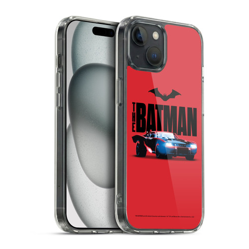 The Batman Neo-Noir Graphics Batmobile Soft Gel Case for Apple iPhone 15 Plus & MagSafe