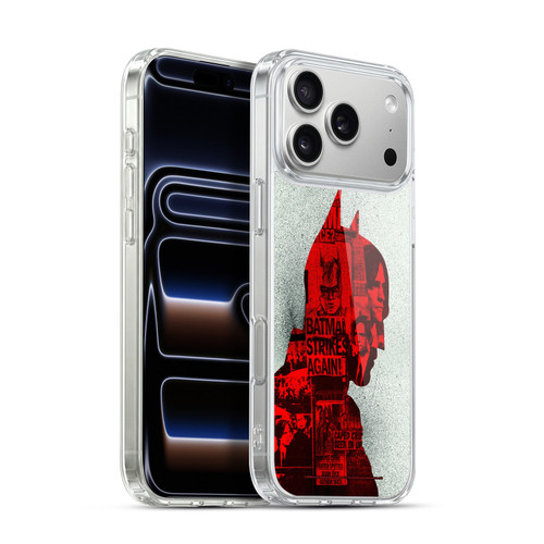 The Batman Neo-Noir Graphics Collage Soft Gel Case for Apple iPhone 17 Pro Max