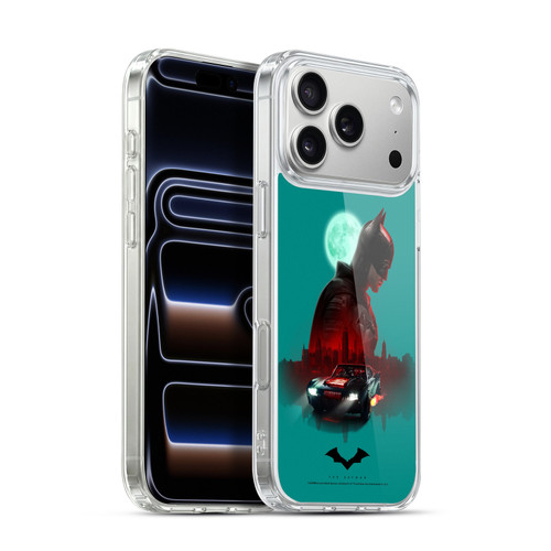 The Batman Neo-Noir Graphics Gotham Batmobile Soft Gel Case for Apple iPhone 17 Pro Max
