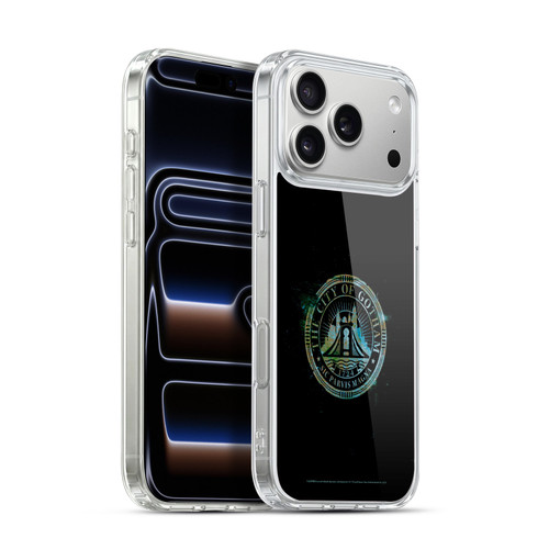 The Batman Neo-Noir Graphics Gotham City Badge Soft Gel Case for Apple iPhone 17 Pro Max
