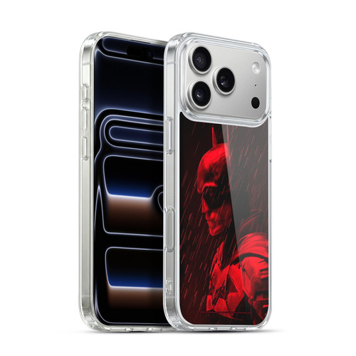 The Batman Neo-Noir Graphics Red Rain Soft Gel Case for Apple iPhone 17 Pro Max