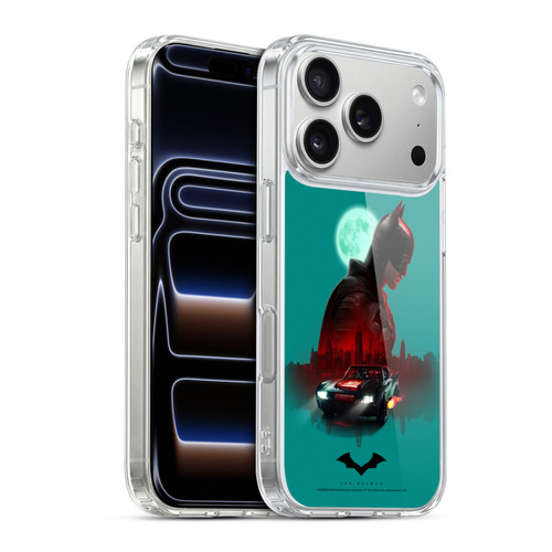 The Batman Neo-Noir Graphics Gotham Batmobile Soft Gel Case for Apple iPhone 17 Pro