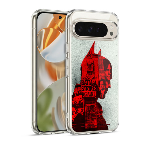 The Batman Neo-Noir Graphics Collage Soft Gel Case for Google Pixel 9 / Pixel 9 Pro