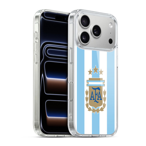 Argentina National Football Team 2024/25 Crest Kit Home Soft Gel Case for Apple iPhone 17 Pro